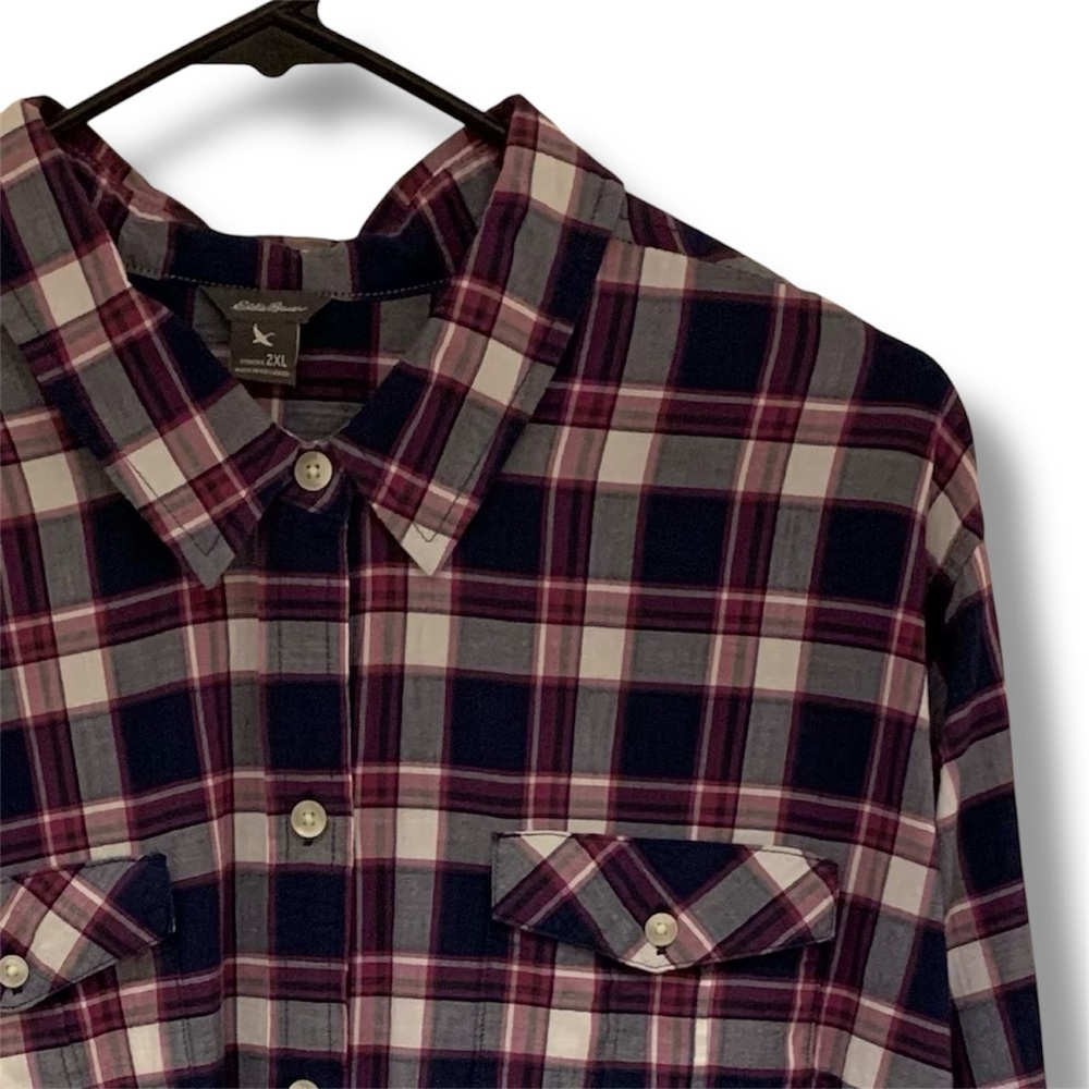 Eddie Bauer Button Down - Purple - image 1